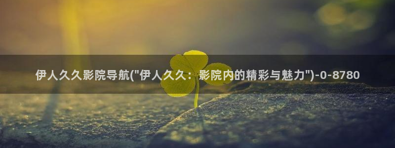 伊人影影院院欧美久久久：伊人久久影院导航(\